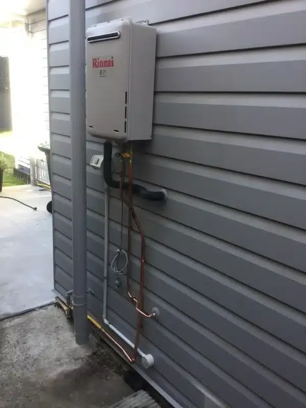 Rinnai continuous flow hot water system installed by Bell Plumbing