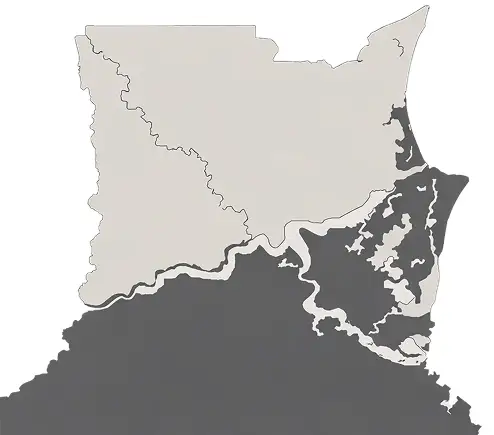 Southside service area map